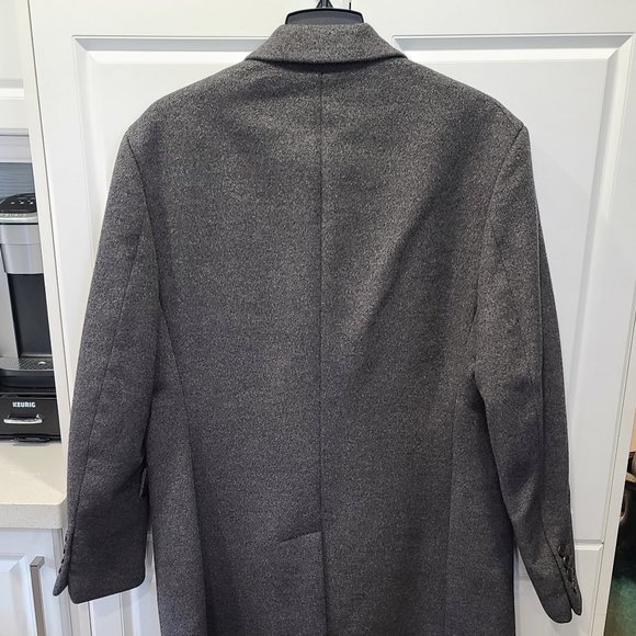 Prada Double-Breasted Wool/Cashmere Blend Coat - Picture 11 of 16